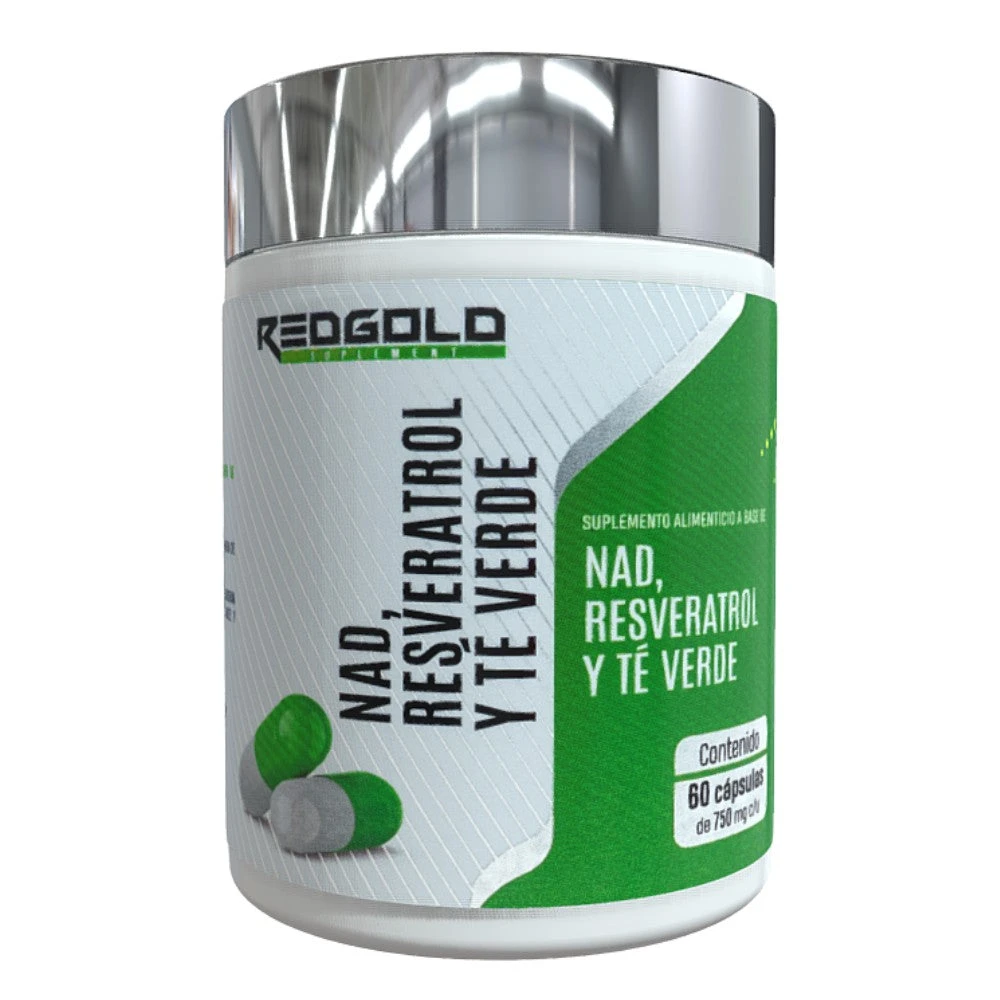 RED GOLD NAD + RESVERATROL Y TÉ VERDE 60 CAPS