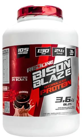 RED LINE BISON BLAZE PROTEIN HIDROLIZADA 8 LBS COOKIES&CREAM