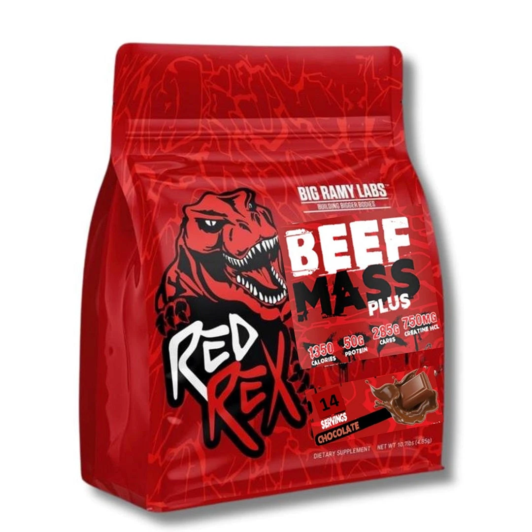 RED REX BEFF MASS PLUS 15 LBS CHOCOLATE  *CAD 07/27*REBAJADO 15% ANTES $1259*