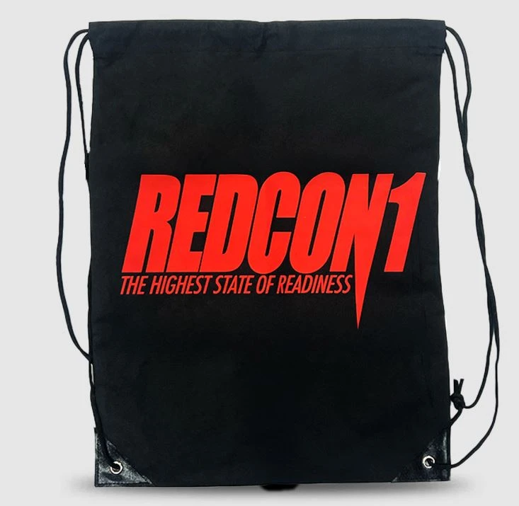 REDCON1 DRAWSTRING BAGS (MORRAL) BLACK RED