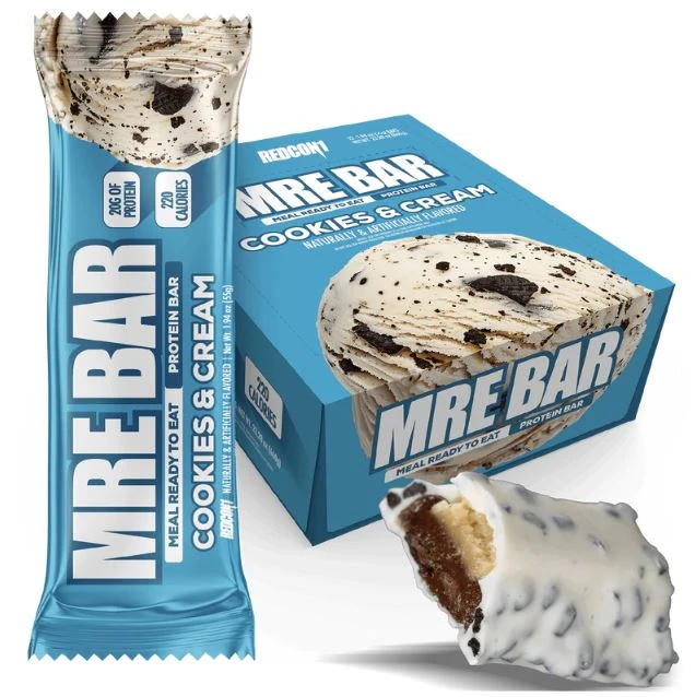 REDCON1 MRE BAR 12 BARS COOKIES AND CREAM