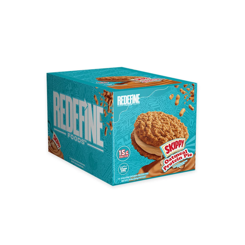 REDEFINE OATMEAL PROTEIN PIE 8 CT BOX SKIPPY PEANUT BUTTER