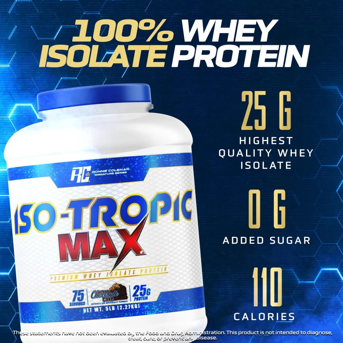 RONNIE ISO TROPIC MAX 5 LBS GERMAN CHOCOLATE