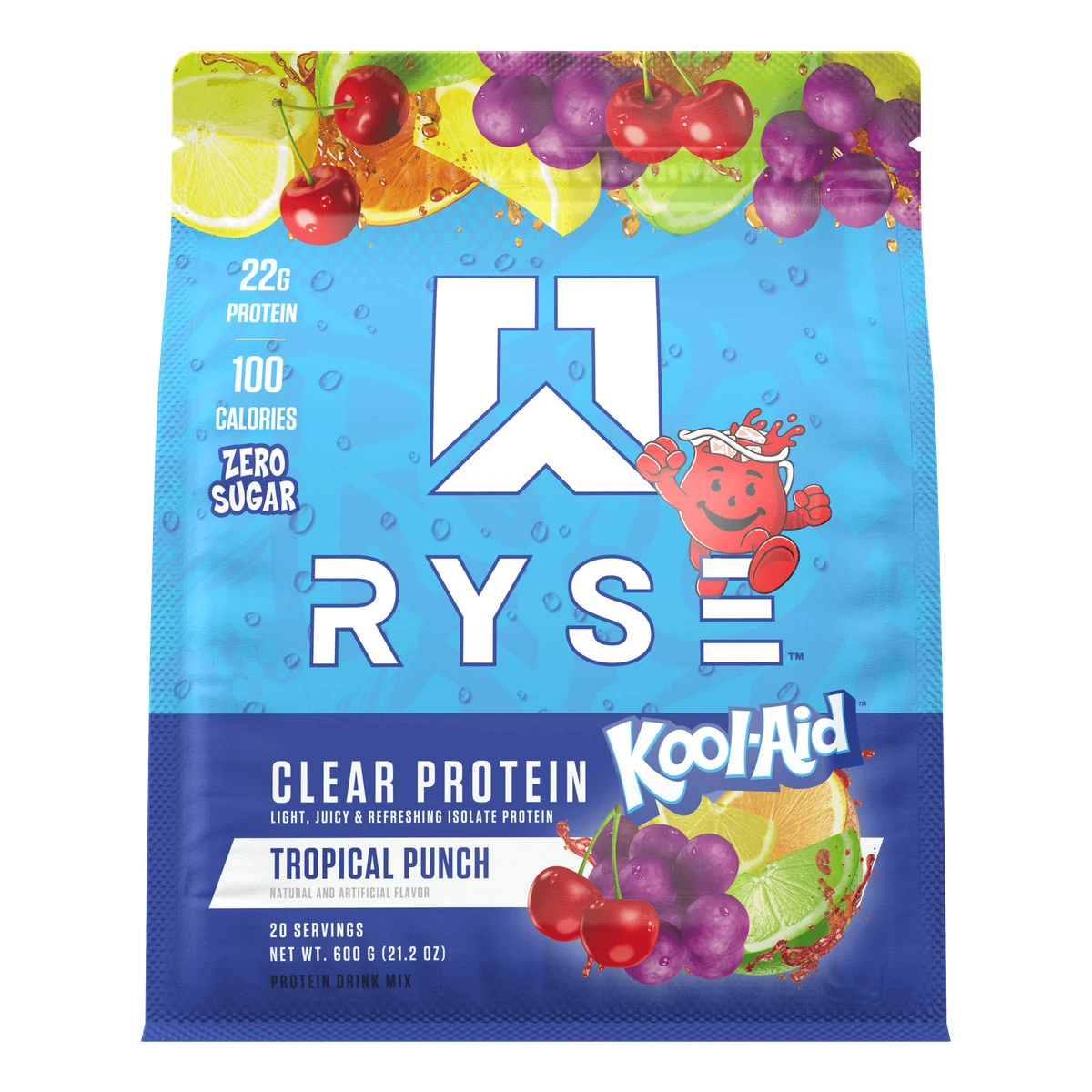 RYSE CLEAR PROTEIN 20 SERV KOOL AID TROPICAL PUNCH *NUEVO*