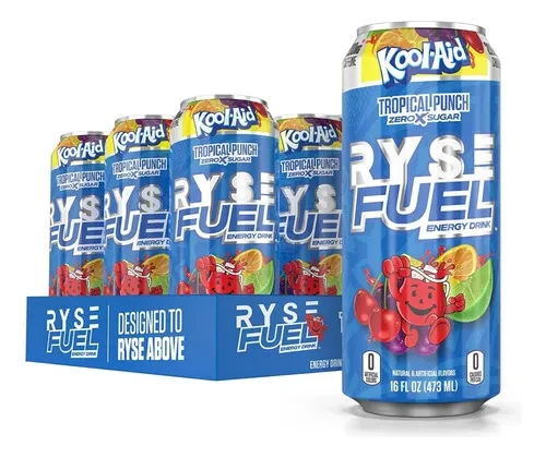 RYSE FUEL DRINK 16 OZ/12 PACK  KOOLAID TROPICAL PUNCH