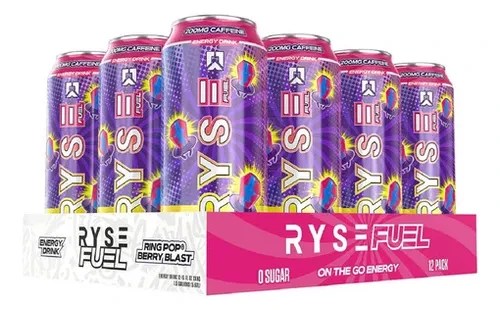 RYSE FUEL DRINK 16 OZ/12 PACK ARTIC BERRY