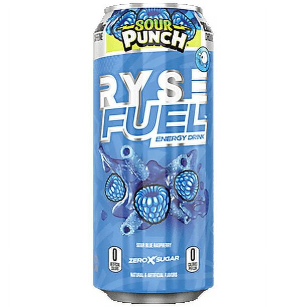 RYSE FUEL DRINK 16 OZ/12 PACK SOUR PUNCH BLUE RAZ