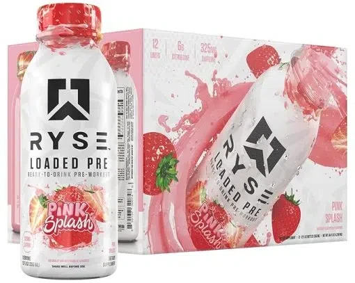 RYSE LOADED PWO RTD 12 PACK PINK SPLASH