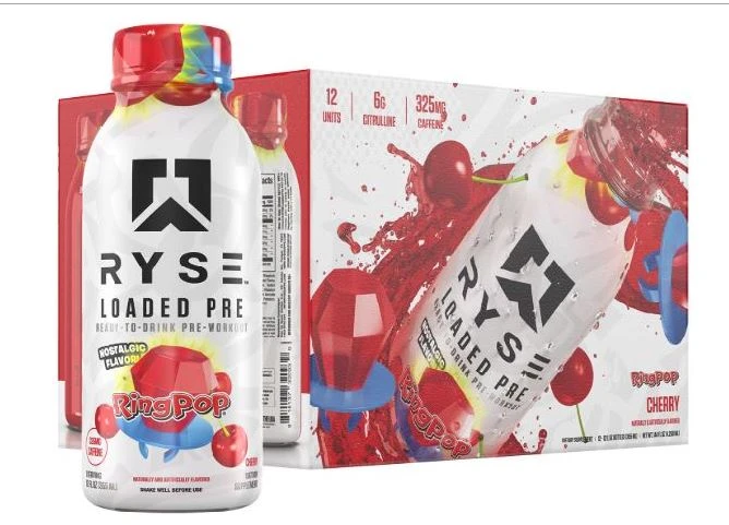 RYSE LOADED PWO RTD 12 PACK RING POP CHERRY