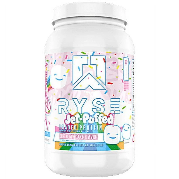 RYSE PROTEIN 2 LBS 27 SERV JET PUFFED BIRTHDAY CAKE