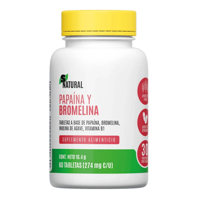 S NATURAL PAPAÍNA Y BROMELINA 274 MG 60 TABS