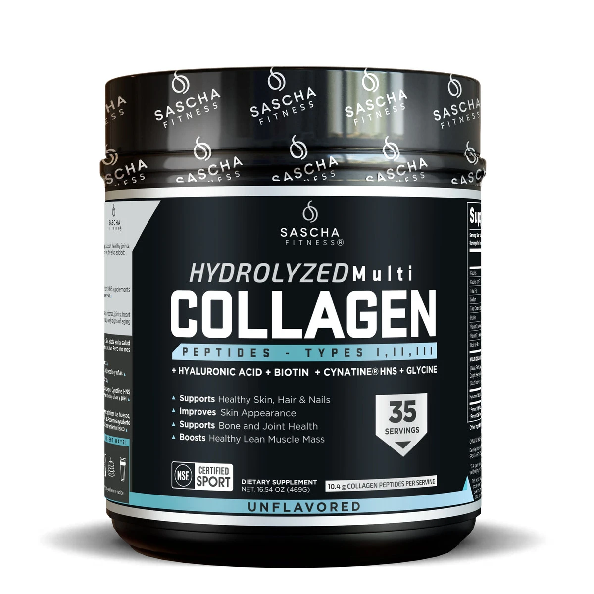 SASCHA FITNESS HYDROLYZED MULTI COLLAGEN 35 SERV UNFLAVORED *OFERTA* *NUEVO*