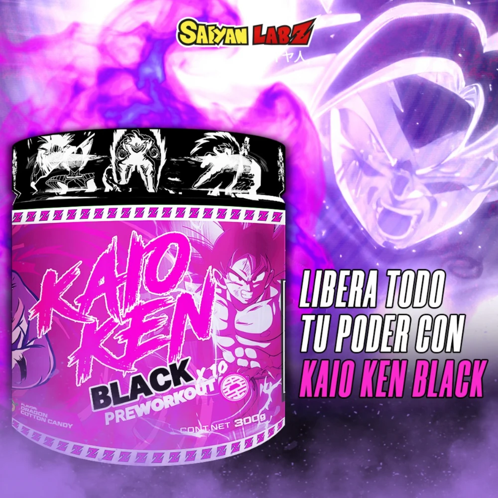 SL PWO KAIOKEN BLACK 30 SERV DRAGON FRAMBUESA 300GRS