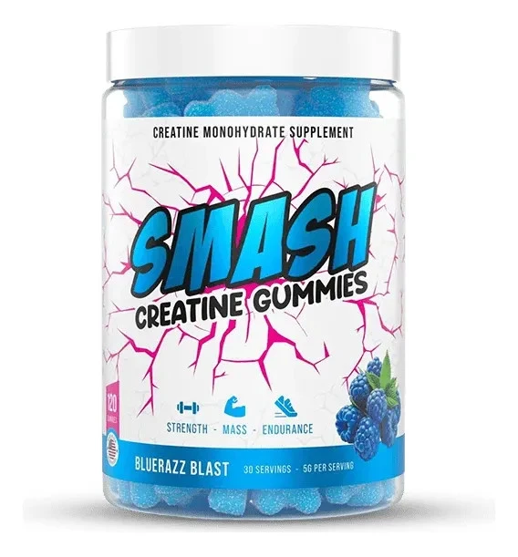 SMASH CREATINE GUMMIES 120 CT BLUERAZZ BLAST