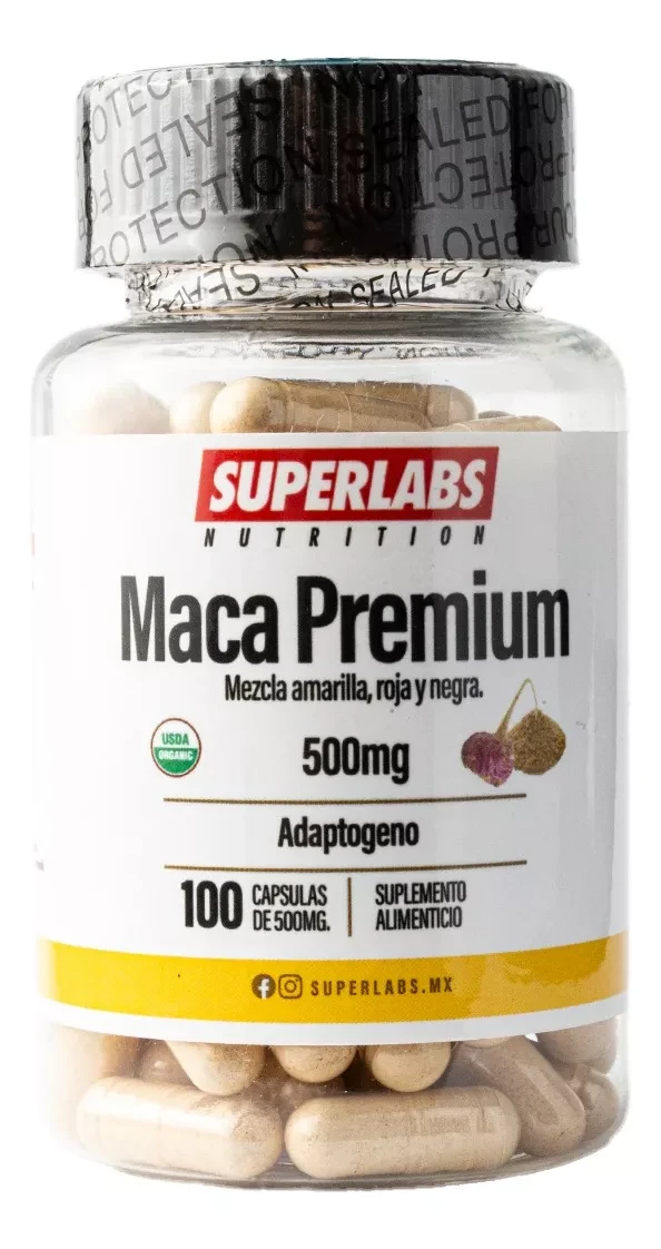 SUPERLABS MACA PREMIUM 500MG 100 CAPUSLAS