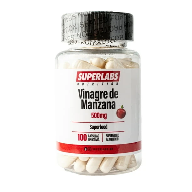 SUPERLABS VINAGRE DE MANZANA 500MG 100 CAPSULAS
