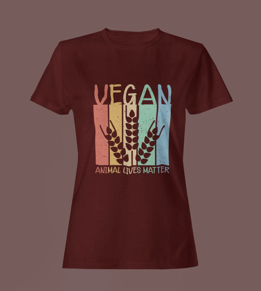 T-SHIRT UNI ANIMAL MAROON PREMIUM TEE MD