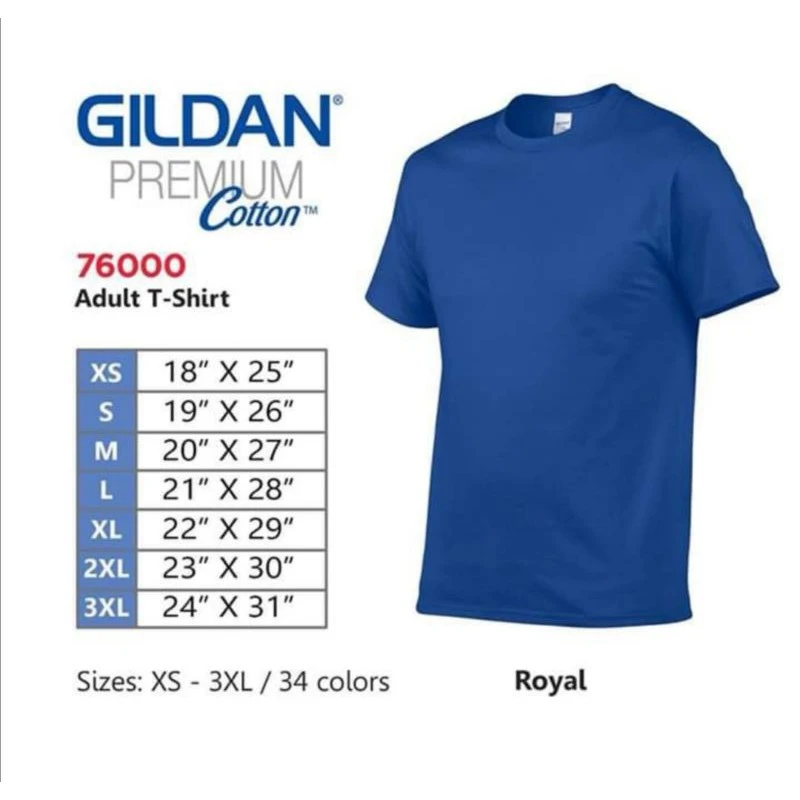 T-SHIRT UNI ANIMAL ROYAL BLUE PREMIUM M