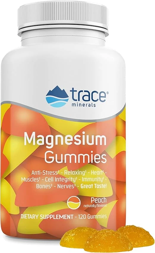 TRACE MINERALS MAGNESIUM GUMMIES 120 GOMITAS SABOR MANDARINA
