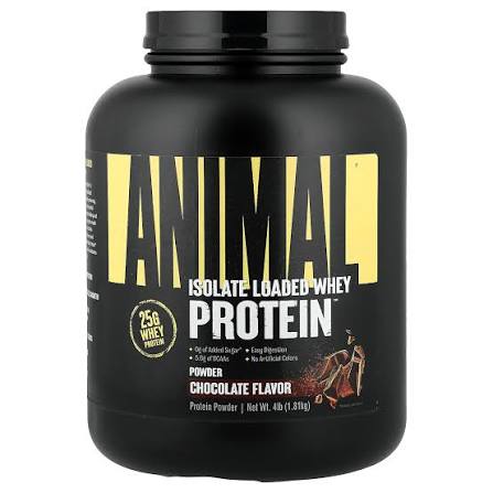 UNI ANIMAL ISOLATED LOADED WHEY PROTEIN 4 LBS CHOCOLATE *OFERTA*