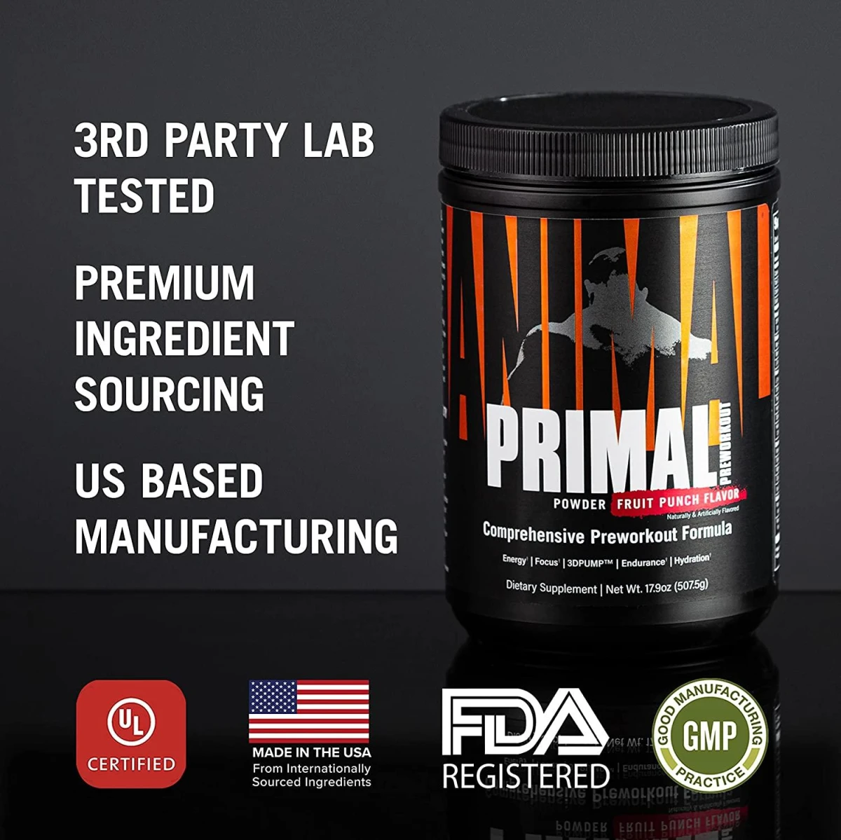 UNI ANIMAL PRIMAL POWDER 25 SERV FRUIT PUNCH