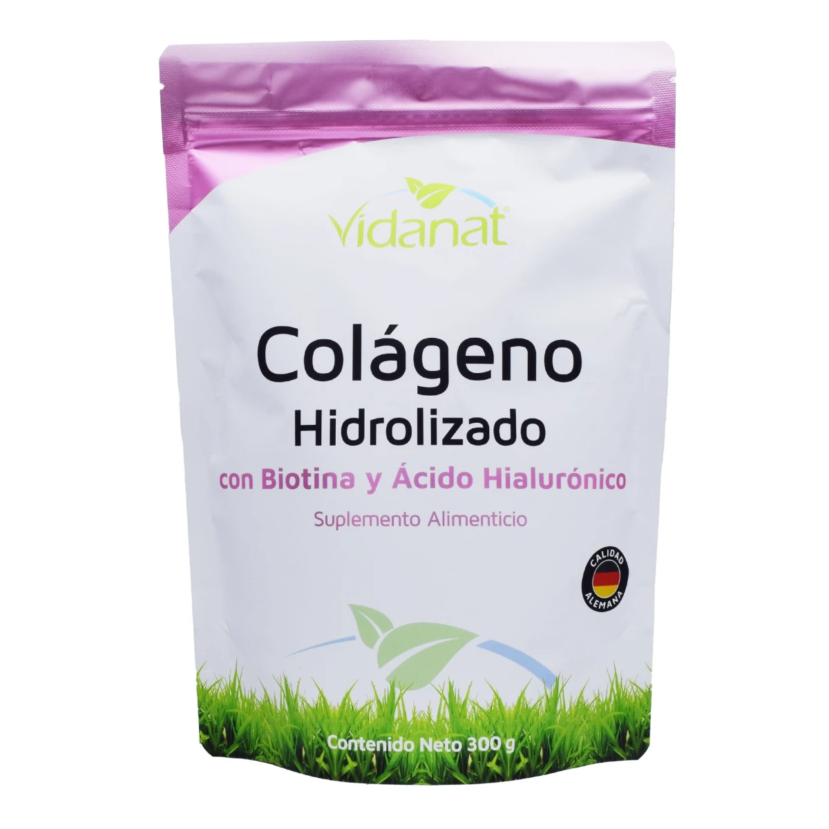 VIDANAT COLAGENO HIDROLIZADO CON BIOTINA Y ÁCIDO HIALURÓNICO 300 GR