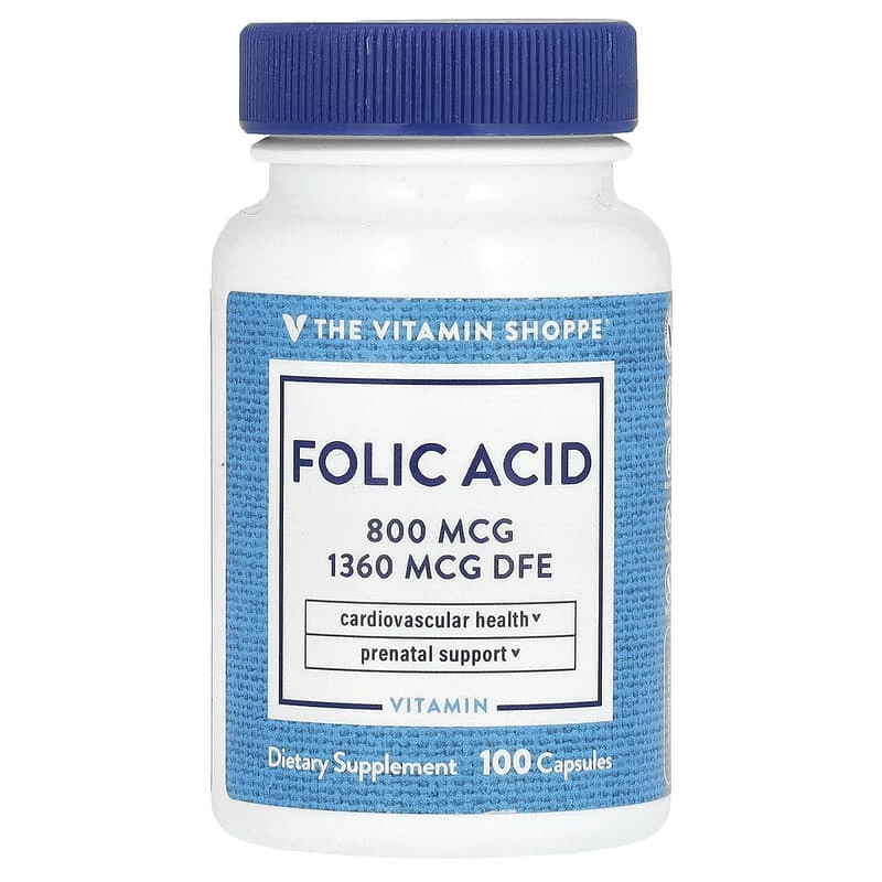 WHP FOLIC ACID 800 MCG 100 CAPS