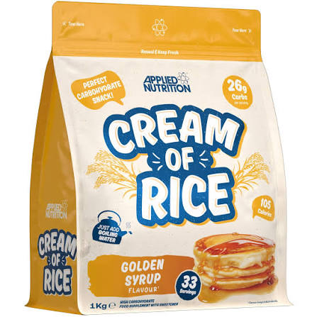 APPLIED NUTRITION CREAM OF RICE 1KG GOLDEN SYRUP *NUEVO*