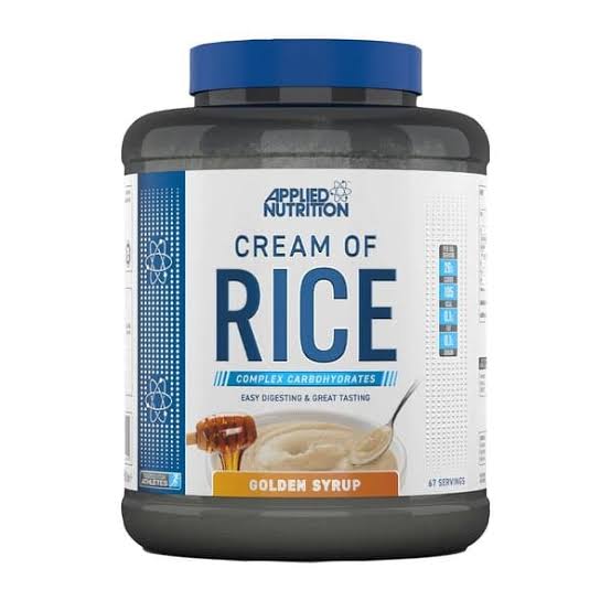 APPLIED NUTRITION CREAM OF RICE 2KG GOLDEN SYRUP *NUEVO*