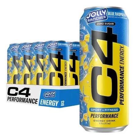 CEL C4 ENERGY CRB 16OZ 12PK BLUE RAZZ JOLLY RANCHER