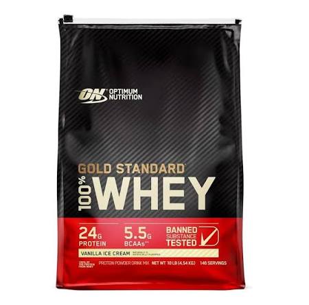 OUTLET ON 100% WHEY GOLD STD 10 LBS CHOCOLATE BOLSA POCO ROTA CAD 02/28