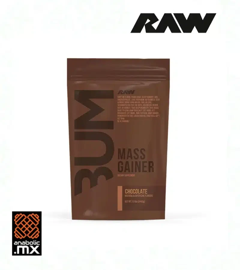 OUTLET RAW CBUM MASS GAINER 12 LBS CHOCOLATE BOLSA POCO ROTA CAD 09/27