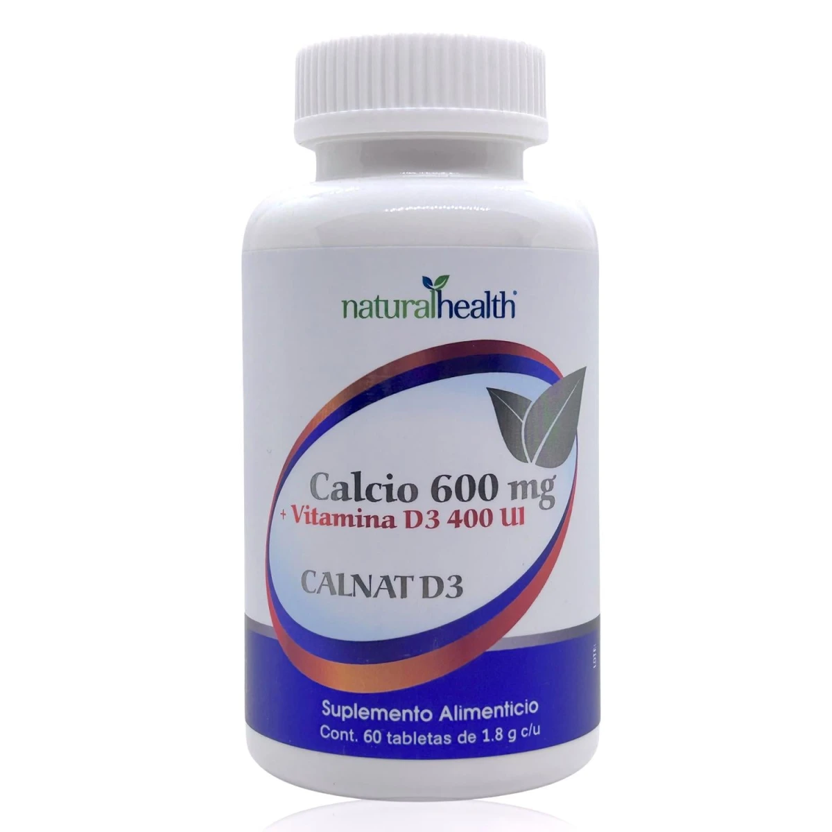 NATURAL CALCIO 600 MG + VITAMINA D3 400UI 60 TABS LINEA BLANCA