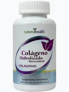 NATURAL COLAGENO HIDROLIZADO + RESVERATROL 500MG 60 CAPS LINEA BLANCA