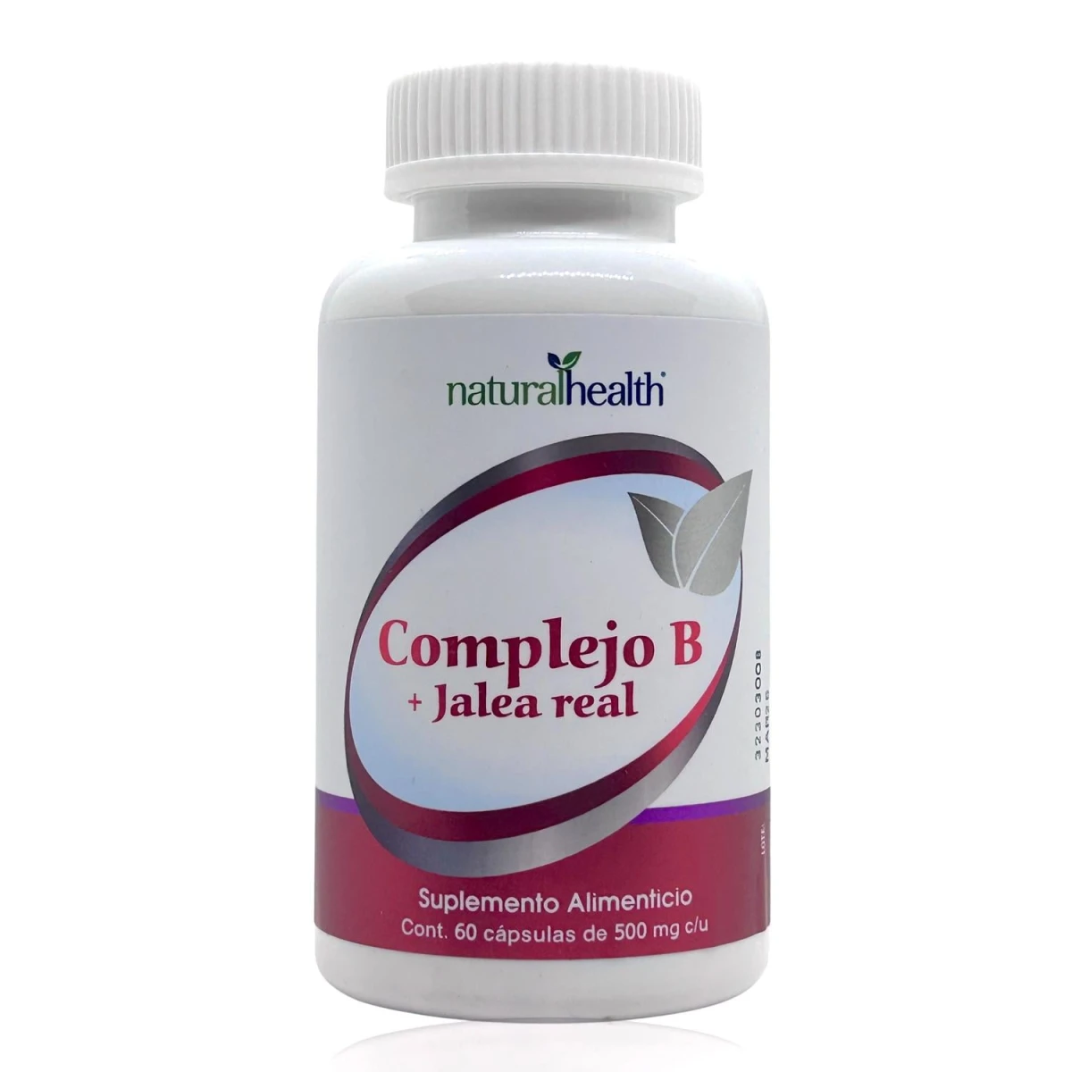 NATURAL COMPLEJO B + JALEA REAL 500MG 60 CAPS LINEA BLANCA