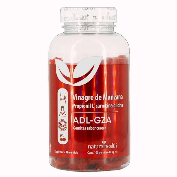 NATURAL VINAGRE DE MANZANA 100 GOMITAS SABOR CEREZA