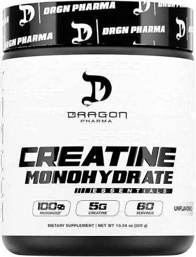 OUTLET DRAGON CREATINE MONOHYDRATE 300 GR UNFLAVORED SIN SELLO EXT CAD 12/28