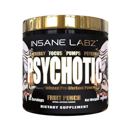 OUTLET INS PSYCHOTIC GOLD (35 SERV) FRUIT PUNCH POCO GOLPEADO CAD 05/27