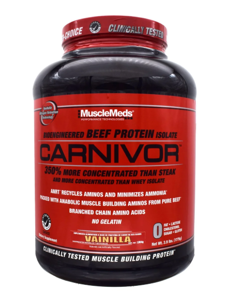 OUTLET MMD CARNIVOR 4 LBS VAINILLA CARAMEL SIN SELLO EXT CAD 05/28