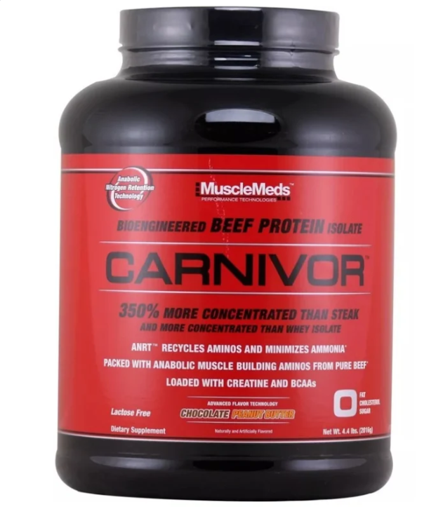 OUTLET MMD CARNIVOR 4.4 LBS CHOCO PEANUT BUTTER GOLPEADO-ETIQ POCO ROTA CAD 08/28