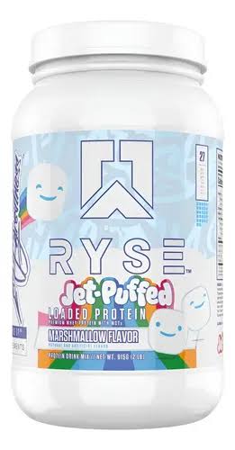 OUTLET RYSE PROTEIN 2 LBS 27 SERV JET PUFFED MARSHMALLOW APLASTADO CAD 08/27
