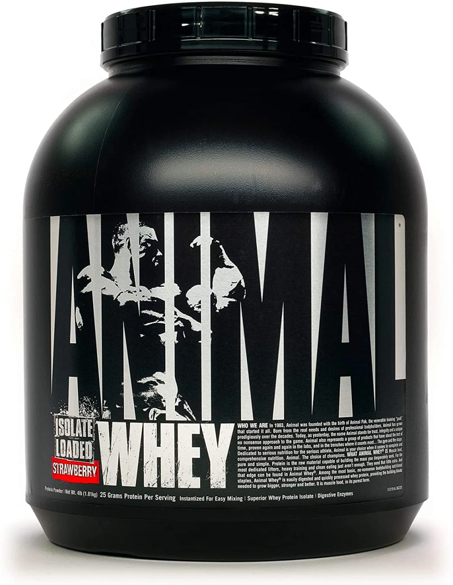 OUTLET UNI ANIMAL WHEY 4 LBS CHOCOLATE TALLADO POR FRICCION CAD 09/27