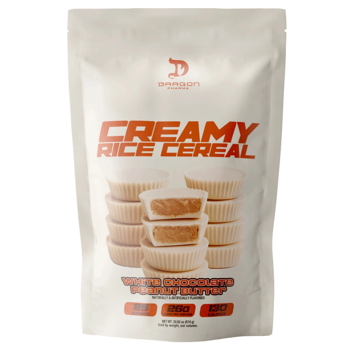 DRAGON CREAMY RICE CEREAL 25 SERV WHITE CHOCOLATE PEANUT BUTTER "NUEVO SABOR"
