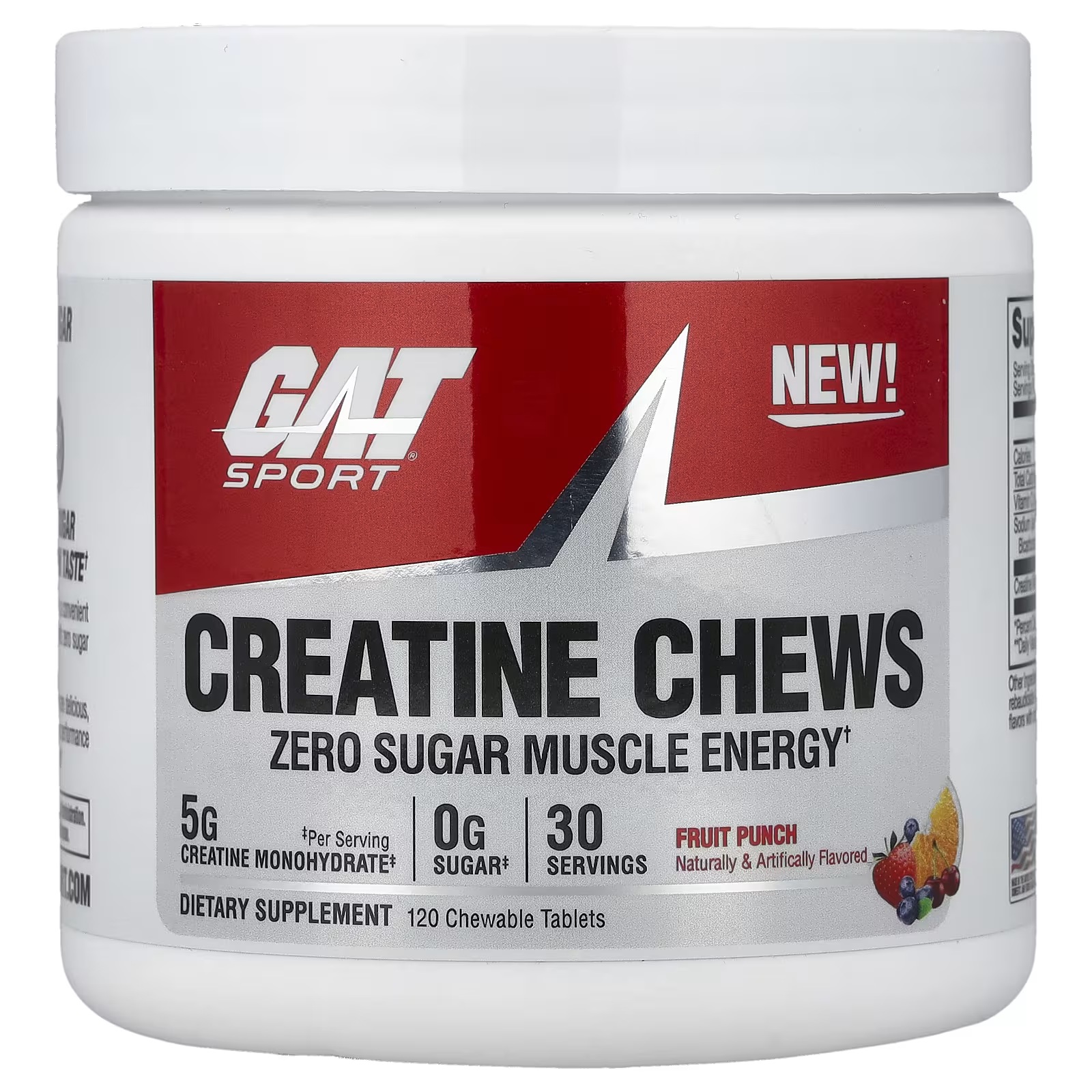 GA CREATINE CHEWS 30 SERV FRUT PUNCH *NUEVO*