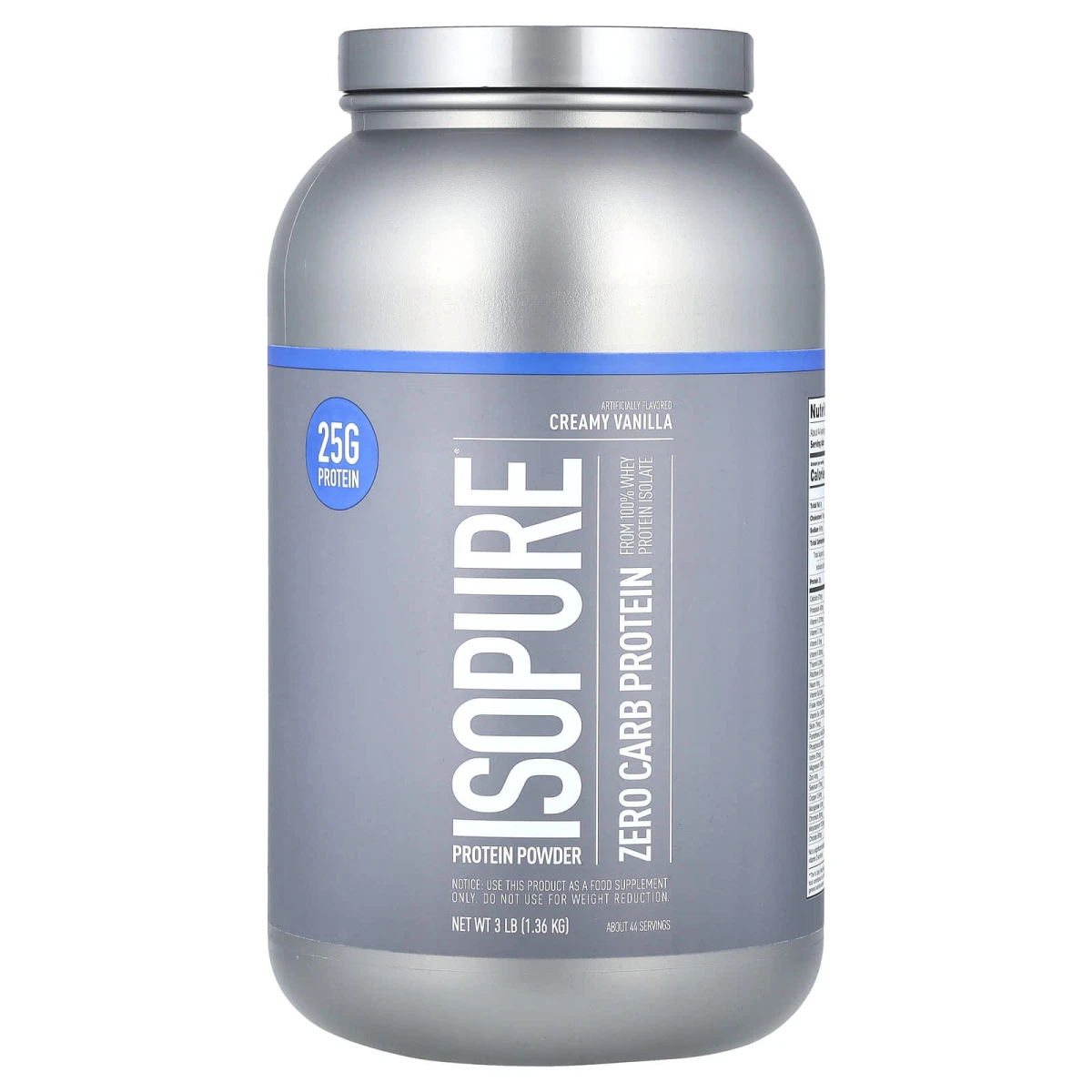 NB ISOPURE ZERO CARB 3 LB VAINILLA