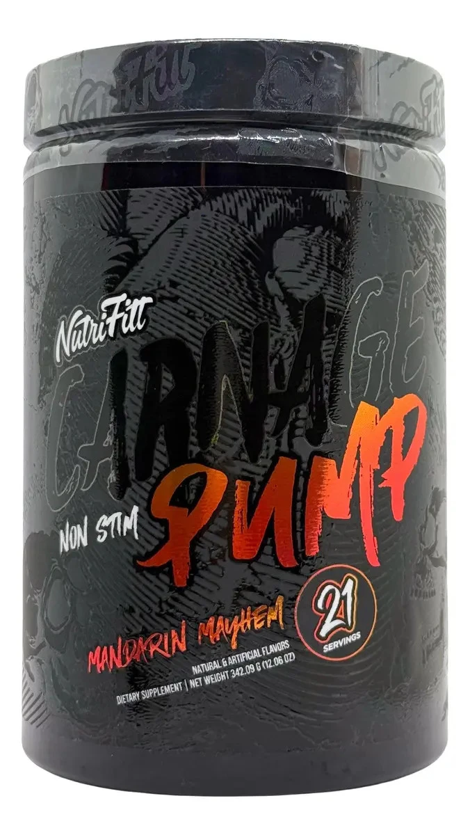 NTFITT CARNAGE PUMP NON STIM 21 SERV MANDARIN MAYHEM