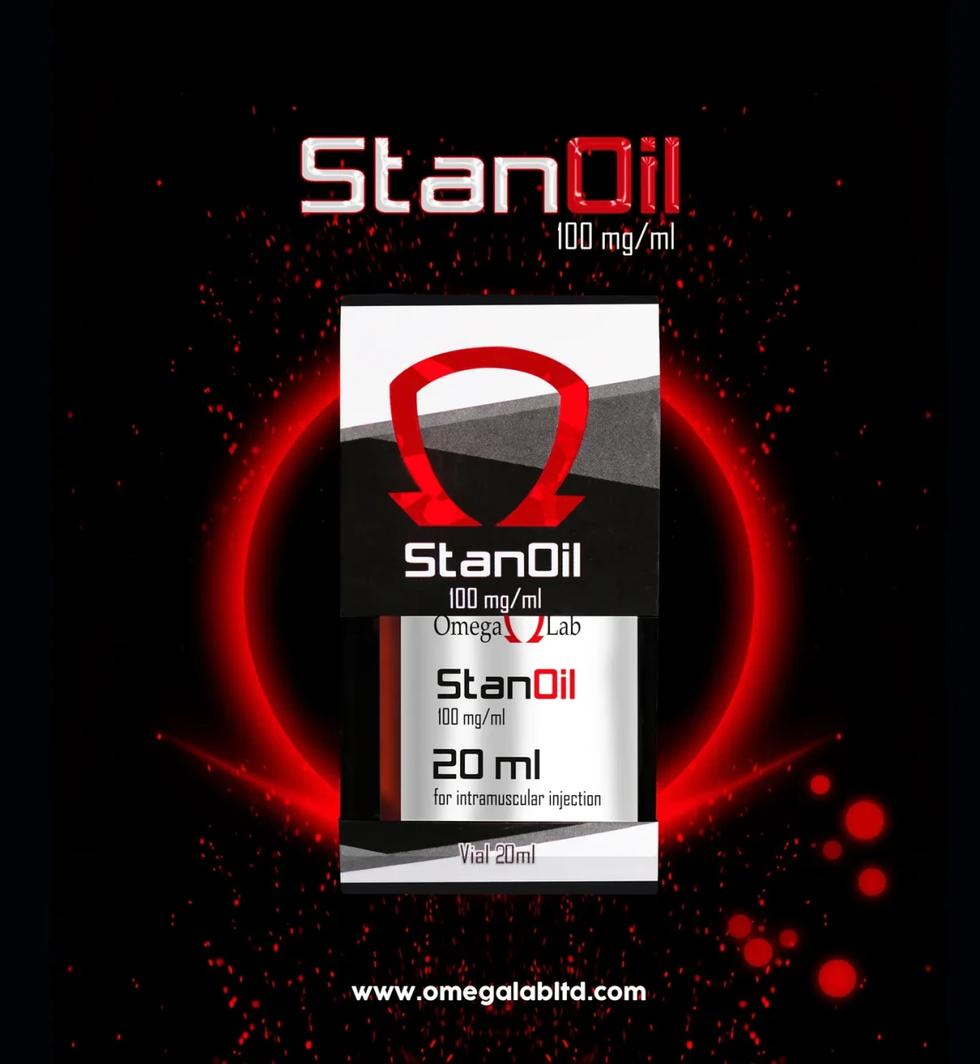 OMEGA STAN-OIL 20ML-100 MG INY