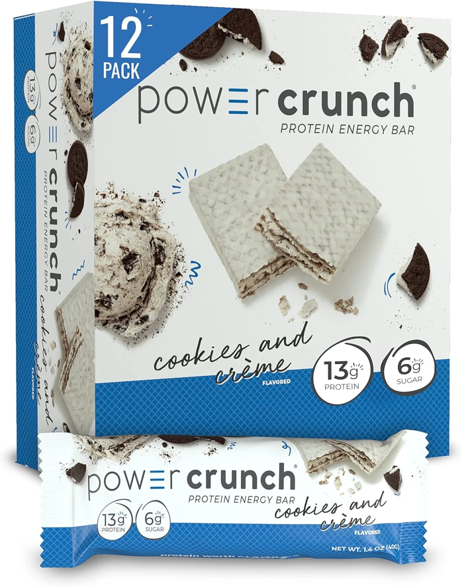 POWER CRUNCH 12 BAR COOKIES & CREAM