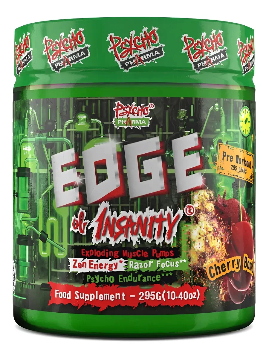 PSYCHO PHARMA EDGE OF INSANITY PWO 50/25 SERV CHERRY BOMB "NUEVO"
