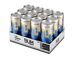 RAW BUM ENERGY DRINK 12 OZ/12 PACK SABORES MIXED CAD 11/26 **OUTLET**